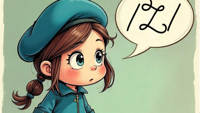 Una niña cuqui con ropa mona, y boina azul francesa, intenta pronunciar la "liaison" estilo ZZZ